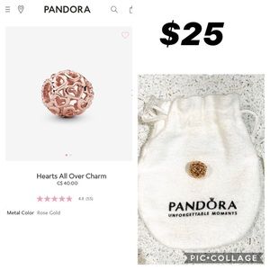 Rose Gold Heart Charm